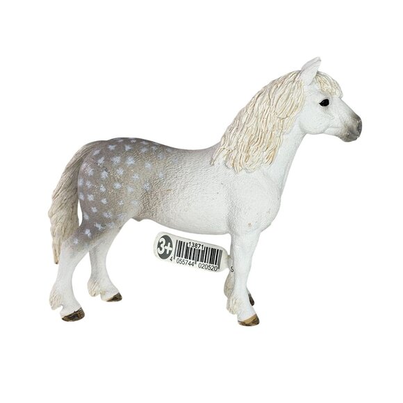 Schleich Welsh Pony Stallion Horse #13871 Animal Figure Dapple Grey - Picture 1 of 8